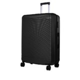 Verage V-Lite Firestone 28″/78cms Black Check-in Hardsided Trolley Bags for Travel, Large Suitcase with Spinner Wheels, Anti-Theft Zippers Luggage