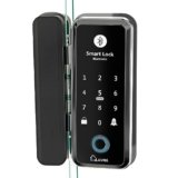 LAVNA Digital Smart Glass Door Lock | 6 Way Unlock | Fingerprint, Mobile App, Remote, RFID Card, OTP, PIN for 10-12 mm toughened Glass Doors only | Free Installation (LA5 Bluetooth)
