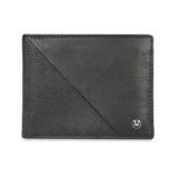United Colors of Benetton Men RFID Protected Dragley Passcase Wallet – Black, No. of Card Slot: 12 | Debossed Passcase Wallet with Side Closure | Leather