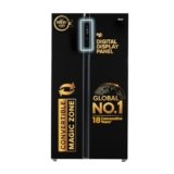 Haier 602 L 3 Star Frost Free Expert Inverter 2-Door Side by Side Refrigerator (HRS-682KS, Black Steel, Magic Convertible, Deo Fresh Technology, 2026 Model)