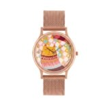 TEAL BY CHUMBAK Analog Wrist Watch for Women | Round Dial | Floral Strap | Stylish Fashion Watch | Gift for Girls & Ladies | Casual & Work Wear