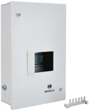 Havells Utility DB SPN SD QVE RG 4W Metal Single Door Distribution Board (Grey)