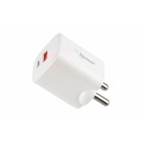 Nextech 35W Dual Port PDQC3.0 GaN, BIS Certified, Made in India Fast Charger & Adapter | Compatible with All Android & Smartphones, iPhones, iPads, Tablets | Fast Charger Type C | Universal Charger