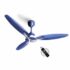 LONGWAY Aero 1200 mm BLDC Ceiling Fan with Remote Control | BEE 5 Star Rated Energy Efficient | Ultra High Speed 3 Blade Anti-Dust Decorative Ceiling Fan (Ivory, Pack of 1)