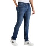 Men Blue Slim Fit Mid Rise Stretchable Jeans