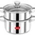 Wonderchef Milano Non-stick Cookware 4 Pc Set | Dosa Tawa, Fry Pan, Kadhai for cutlets, curries, dosas | PFOA Free | Virgin Aluminium | Energy Efficient | Dishwasher Safe | 2-year Warranty | Red&Black