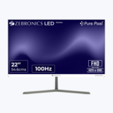 ZEBRONICS 55.88 cm (22 inch) Full HD LED Backlit VA Panel Gaming Monitor (Zeb-A122 FHD LED)(Response Time: 4 ms, 100 Hz Refresh Rate)