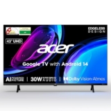 acer 108 cm (43 inches) Ultra I Series 4K Ultra HD Smart LED Google TV AR43UDGGU2875BD