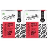 Serapheena Espresso Coffee Cake Mix, 205g x 2 | Jowar and Sweet Potato Flour, Gluten Free, No Maida, Quick and Easy to Make | Pack of 2