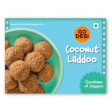 GO DESi Jaggery Coconut Laddu – 200/150 grams | With Goodness of Jaggery | No Artificial Flavours | Sweets | Laddoo