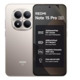REDMI Note 15 Pro 5G (Silver Ash, 8GB+128GB) | 200MasterPixel OIS Camera | Dimensity 7400-Ultra | 17.3cm CrystalRes AMOLED Screen | IP66/68/69/69K | Mega 6580mAh Si/C Battery | 45W Fast Charging