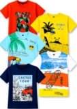 T2F Boy’s Cotton Printed Regular Fit T-Shirt(Pack of 5)