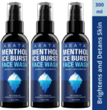 ARATA Menthol Ice Burst with 1% Salicylic Acid | Fights Pimples & Acne| All Skin Types Face wash Face Wash(300 ml)