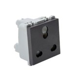 Wipro Northwest Nowa 6/16A 3 Pin – Power Socket, Matt Black (pack of 5)