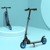 Amazon Brand – Jam & Honey- Kick Scooter for Kids Ages 6-13 Years | Foldable with 3 Adjustable Height | 2 Wheels | BIS Certified | Max Weight Capacity 50kg (Blue)