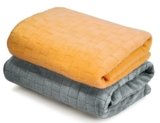 Cortina Solid Towels for Bath Set of 2 (70 x 140 cm) 300 GSM Microfiber Bath Towels, Ultra Soft, Highly Absorbent & Quick Dry for Gym, Beach & Bathroom Towels for Men, Women & Kids (Yellow/Grey)