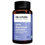 hk vitals 100% Magnesium Glycinate (1880mg) 120 Tablets | For Better Sleep Quality & Muscle Recovery