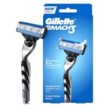 Gillette Mach 3, Shaving Razor For Men | Most Comfortable Shave | 3D Blade Technology | Metal Handle For Superior Grip