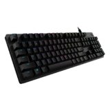 Logitech G512 Mechanical Gaming Keyboard,RGB Lightsync Backlit Keys,GX Brown Tactile Key Switches,Brushed Aluminum Case,Customizable F-Keys,USB Pass Through – Black