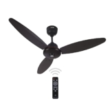 ACTIVA Gracia 1200MM (28 Watts) BLDC Motor Ceiling Fan With LED Light | Remote | 3 Blade Energy Saving BEE 5 Star Rated Fan | Noiseless Operation | High Speed | 5 Year Warranty (Smoke Brown)