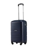 SNITCH Loop Cabin Size Blue Polypropylene Hard Travel Suitcase – Trolley Bag Small & Luggage with 4 Wheels, Secure Lock & Free Shoe Bag