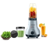 ACTIVA Easy Mix Nutri Mixer Grinder 500W with 2 Jars for Smoothies, Chutney & Shakes, Shock Proof ABS Body, Nano Grinding Technology, 2 Years Warranty (Black)