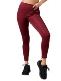 Clovia Women’s Activewear Ankle Length Slim Fit Tights (Ab0042A15_Purple_XL), Mid Rise