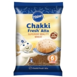 Pillsbury Chakki Fresh Whole Wheat Atta | 100% Wheat Atta| Upto 6 hours of Softness| 5kg