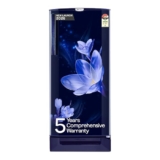 Godrej 185 L 4 Star Rating| 5 Years Comprehensive Warranty | Toughened Glass Shelves | 24 Day Farm Freshness| Jumbo Vegetable Tray | Single Door Refrigerator (RD 195DN TAI MN BL, Marine Blue)