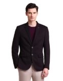Arrow Knitted Blazer for Men – Checked Pattern, Six Pockets, Single Breasted with Double Button Closure Mens Blazer – 42, Maroon