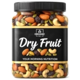 Organic Box 100% Natural and Premium Healthy Mix Dry Fruits and Nuts Healthy for Every Occasion Fresh and Healthy Dry Fruits (1000 Gram) – Diwali Gift Pack