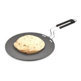 Signoraware Opulent Concave Non Stick Roti Tawa | Gas & Induction Compatible | Prevent Sticking & Burning | Best for Everyday Use | Ideal for Making Chapatis, Dosa, Paratha & Pancakes (22cm | Steel)