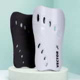 Vector X V2 Football Protection Shin Guard/Shinpad | Durable | Lightweight (M, White)