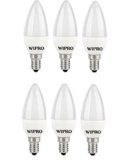 wipro Garnet Base E14 3-Watt LED Bulb (Yellow) – Pack of 6