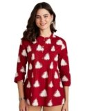 Amazon Brand – Myx Women’s Cotton Straight Kurti (SS17IKKATST02CRedL)