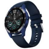 Fire-Boltt Talk Round Smart Watch 1.39″ TFT Display with Bluetooth Calling, Dual Button, Voice Assistance, SPO₂ & Heart Rate Monitor, 120+ Sports Modes, Smartwatch for Men & Women – Blue