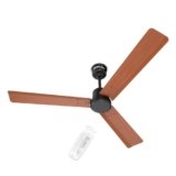 Bajaj Classico Sleek Wood 1200MM (48”) BLDC Ceiling Fan with Remote | BEE 5 Star Rated Energy Efficient | Power Saving | Sleek Compact Design | High Air Delivery |2-Year Warranty |Maple Wood