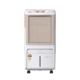 Kenstar Dominar HC 70 Desert Air Cooler|70L Tank|5-Star BEE Rated|5-Year Warranty on Pump & Motor|50 ft Air Throw|Honeycomb Cooling Pads|Ice Chamber|Water Level Indicator I 16-Inch Fan I White & beige