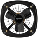 Amazon Basics High Speed Exhaust Fan I 3 Heavy Duty Blades | Rust Resistant Body | RPM 2600 | 9 inch/225mm Sweep Length (Black)