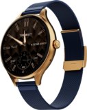 Fire-Boltt Hurricane Air 1.26 Round Display Rotating Crown Metal Body Wireless Charging Smartwatch(Midnight Sapphire Strap, Free Size)