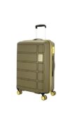 Kamiliant by American Tourister Harrier Zing|Trolley Bag Check-in Large (79 cms) for Travel|Hard Case Polypropylene (PP) Suitcase|360° 8-Wheel Spinner Luggage Trolley|Combination Lock|Military Olive