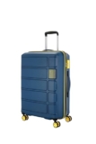 Kamiliant American Tourister Large Harrier Zing 78 Cms Check-in (Pp) Hard Sided 8 Wheels Spinner Luggage/Suitcase/Trolley Bag (Navy) (Double Wheel), Navy Blue, Medium