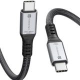 Portronics Flash C2 240W Type C to Type C Cable With 40Gbps Data Transfer Speed, Thunderbolt 4, 8K@60Hz Display Cable, USB 4 Type C, Type C Fast Charging
