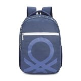 United Colors Of Benetton Noble Polyester 23L 4 Compartment Laptop Backpack For Unisex – Navy