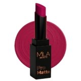 Mila Beauté Pro Matte Lipstick | Highly Pigmented & Long lasting | Semi Matte Finish | Light Weight Lipstick | Single Swipe Application | Luxurious Lip Color | Shade -(Anarkali, 4.2g)
