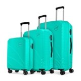 Skybags Streax Set of 3 (S+M+L) Hard Case Trolley Bags, Turquoise