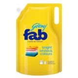 Godrej Fab Liquid Detergent Refill Pouch for Machine & Bucket Wash (800g)