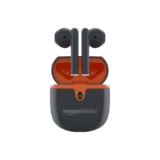 amazon basics True Wireless in-Ear Earbuds with Mic, Touch Control, IPX5 Water-Resistance, Bluetooth 5.3, Up to 30 Hours Play Time, Voice Assistance and Fast Charging (Grey)