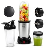 CORVELL Nutri 500W Portable Juicer Mixer Grinder, Silver, 3 Jar
