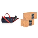 Kuber Water Resistant 3 Compartment Gym Bags for Men | Underbed Storage Bag